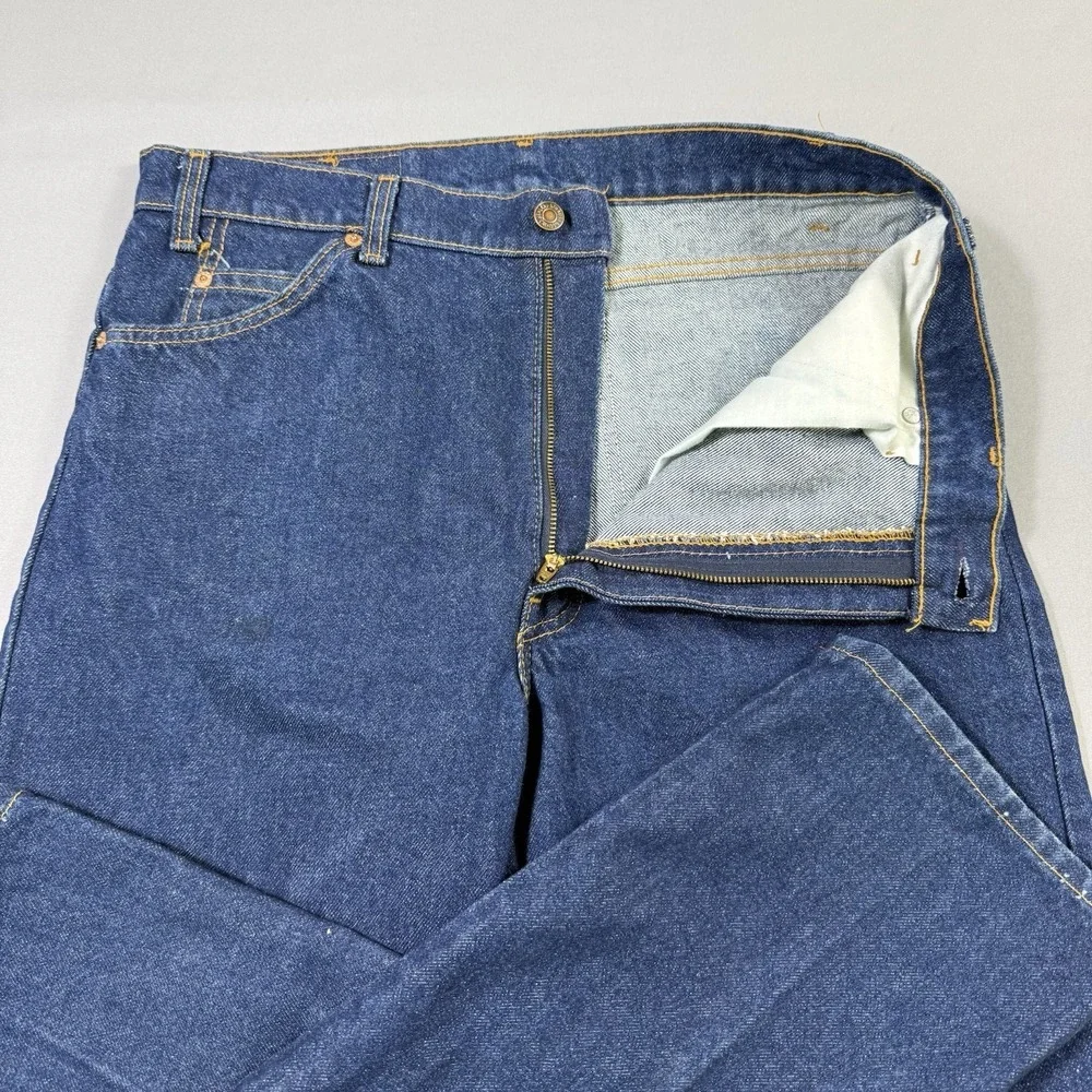 VTG Levis 505 Jeans 36x32 (measures 34x32) Mens Orange Tab Made in USA 80s EUC